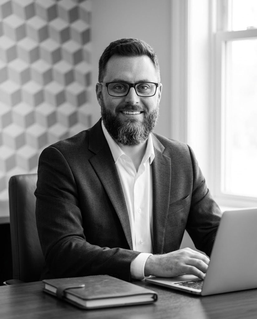 Eric Cole, founder and CEO of Mass Acceleration, at his desk